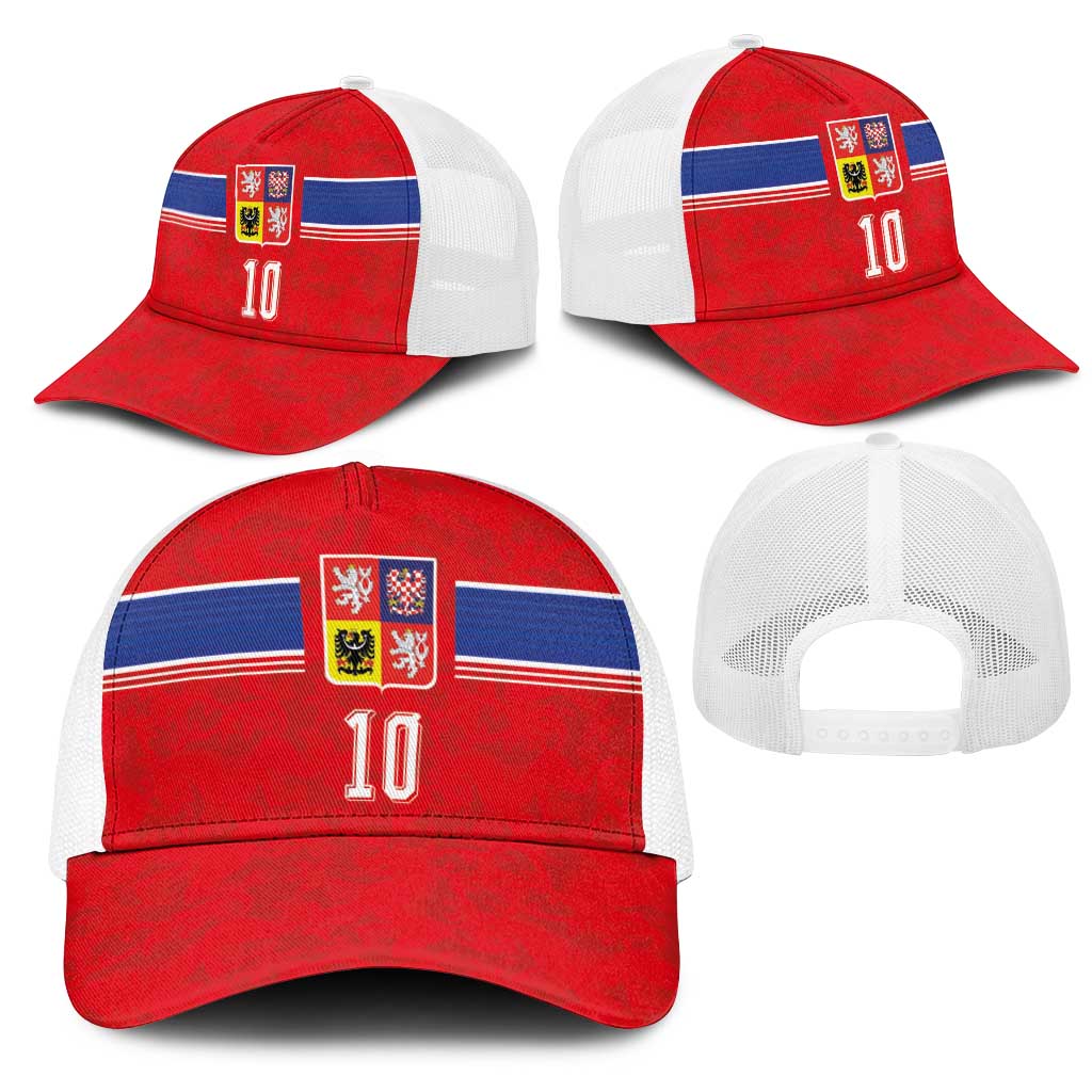 Custom Czech Football Mesh Trucker Cap Glory 2026-Sporty Style
