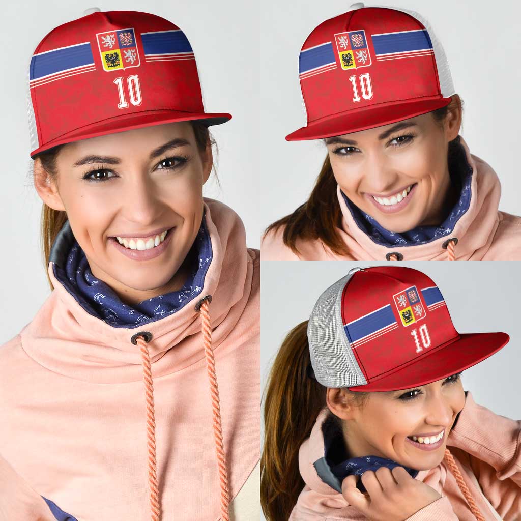 Custom Czech Football Mesh Trucker Cap Glory 2026-Sporty Style