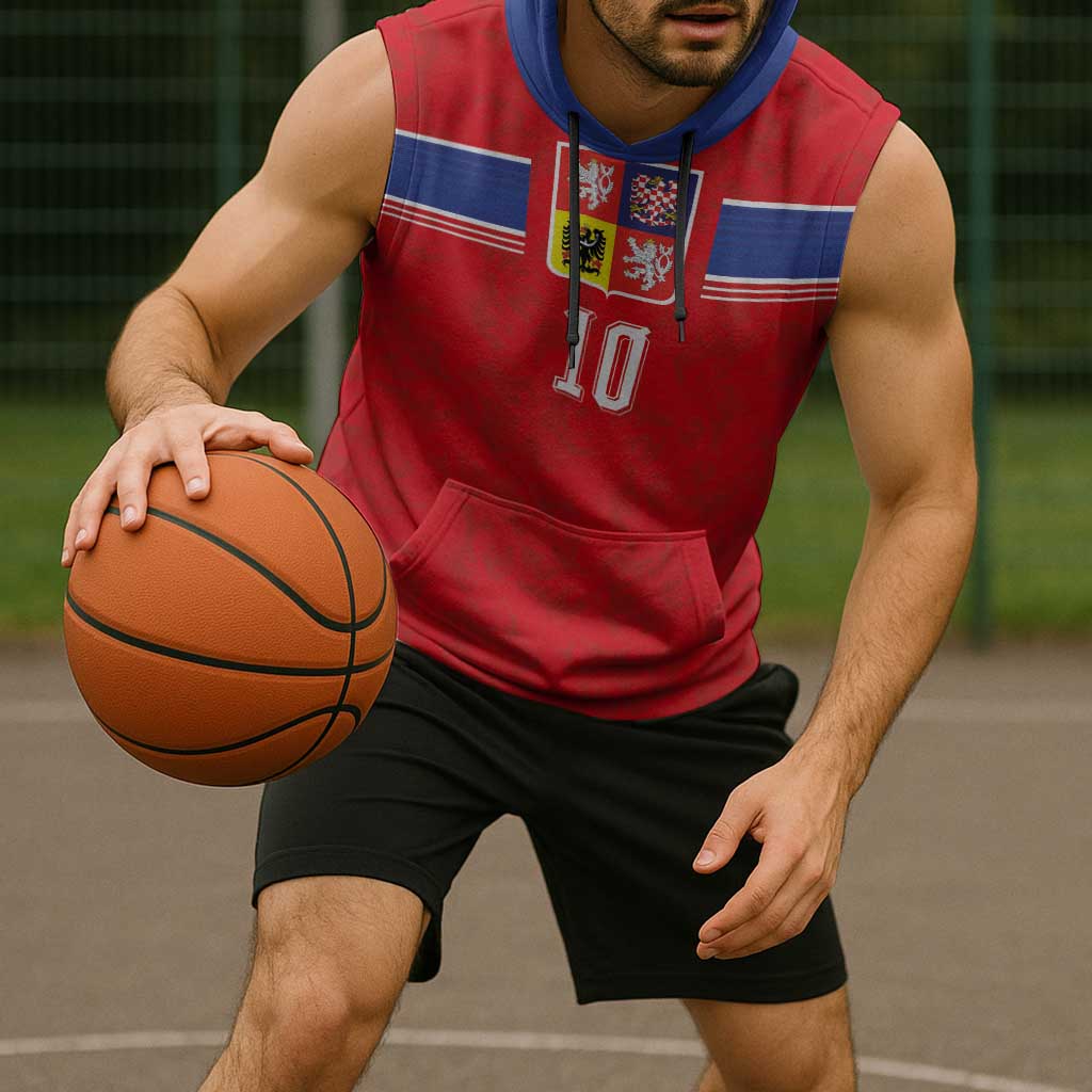 Custom Czech Football Sleeveless Hoodie Glory 2026 Sporty Style