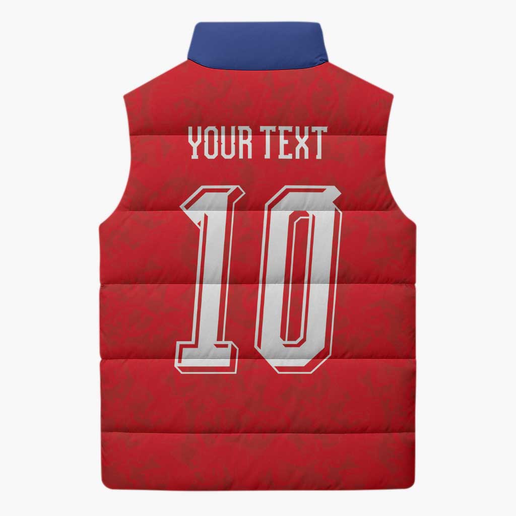 Custom Czech Football Sleeveless Puffer Jacket Glory 2026 Sporty Style