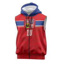 Custom Czech Football Sleeveless Zip Hoodie Glory 2026 Sporty Style