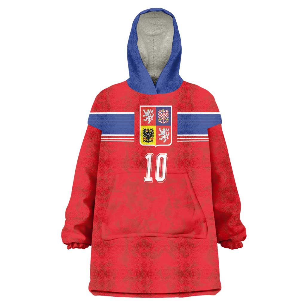 Custom Czech Football Wearable Blanket Hoodie Glory 2026 Sporty Style