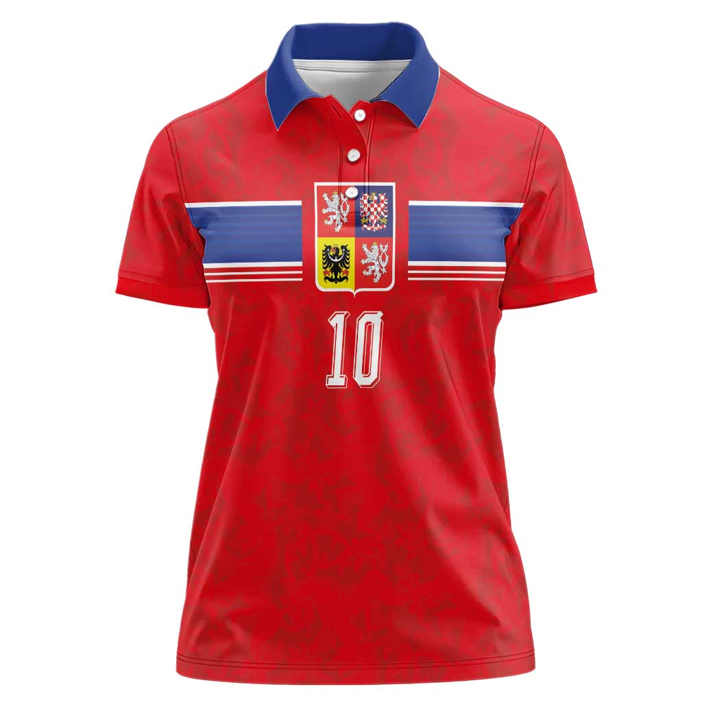 Custom Czech Football Women Polo Shirt Glory 2026 Sporty Style