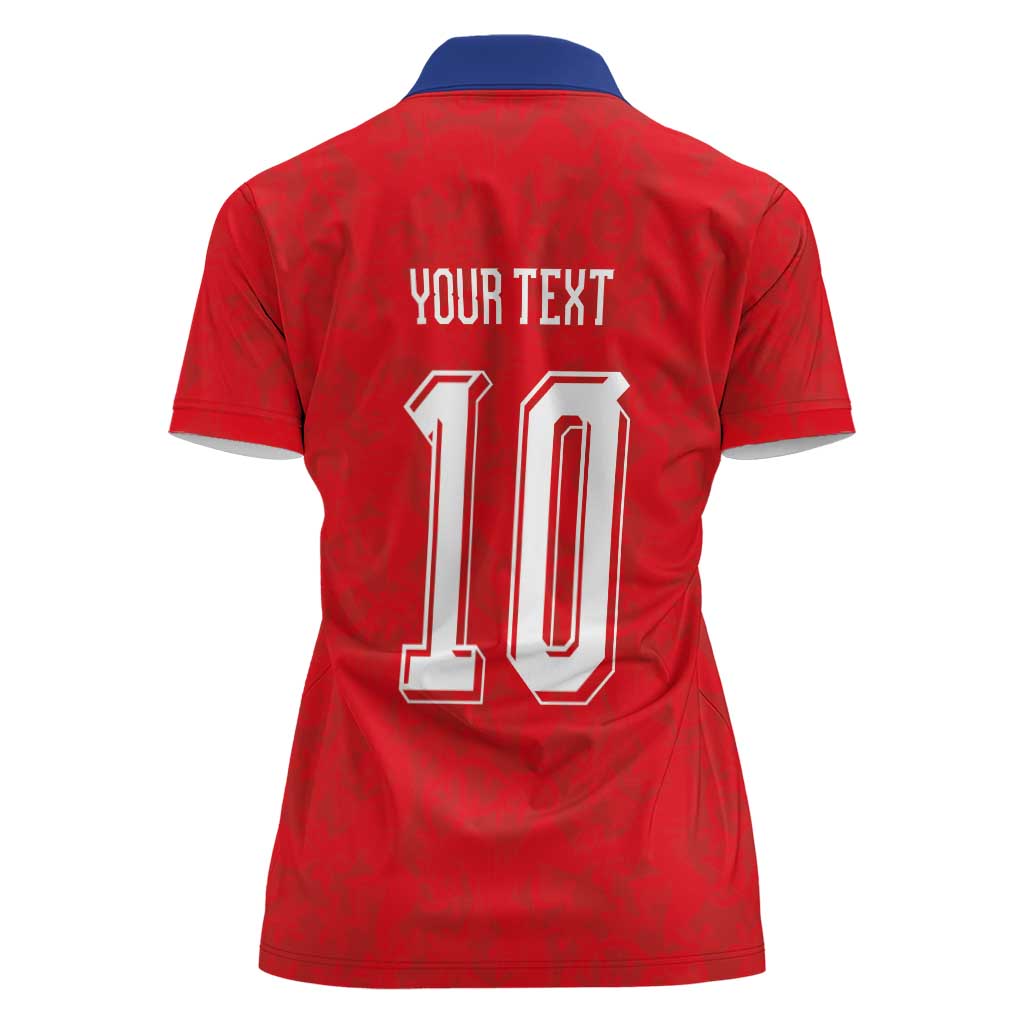 Custom Czech Football Women Polo Shirt Glory 2026 Sporty Style