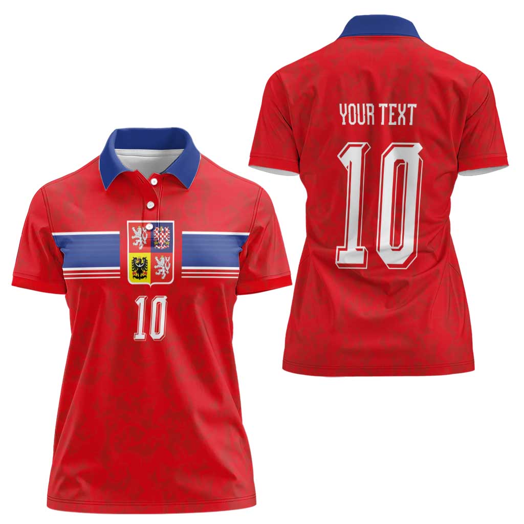 Custom Czech Football Women Polo Shirt Glory 2026 Sporty Style