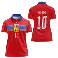 Custom Czech Football Women Polo Shirt Glory 2026 Sporty Style