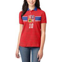 Custom Czech Football Women Polo Shirt Glory 2026 Sporty Style