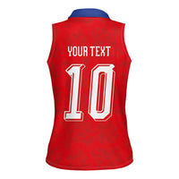 Custom Czech Football Women Sleeveless Polo Shirt Glory 2026 Sporty Style