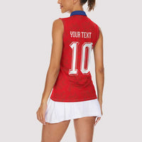 Custom Czech Football Women Sleeveless Polo Shirt Glory 2026 Sporty Style