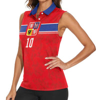 Custom Czech Football Women Sleeveless Polo Shirt Glory 2026 Sporty Style