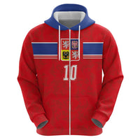 Custom Czech Football Zip Hoodie Glory 2026 Sporty Style