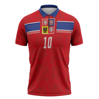 Custom Czech Football Zipper Polo Shirt Glory 2026 Sporty Style