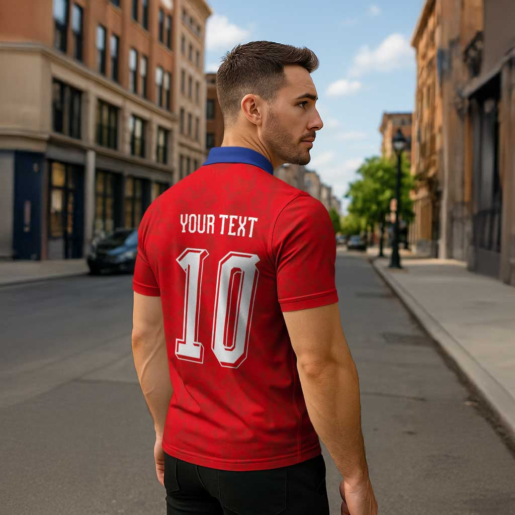 Custom Czech Football Zipper Polo Shirt Glory 2026 Sporty Style