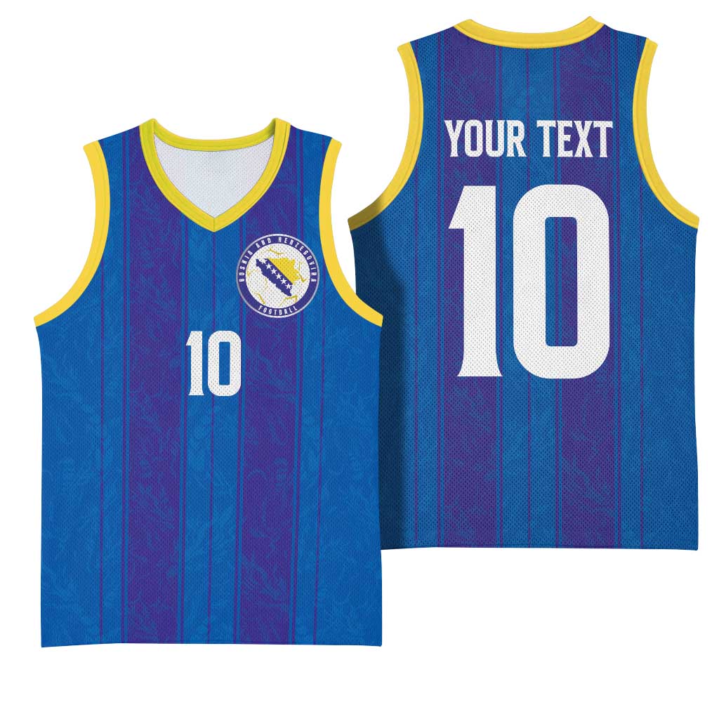 Custom Bosnia and Herzegovina Football Basketball Jersey Zmajevi Glory 2026