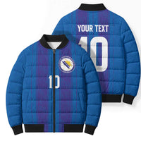 Custom Bosnia and Herzegovina Football Bomber Puffer Jacket Zmajevi Glory 2026