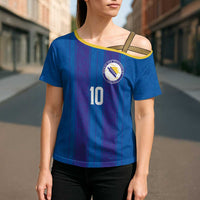 Custom Bosnia and Herzegovina Football Cross Shoulder Shirt Zmajevi Glory 2026