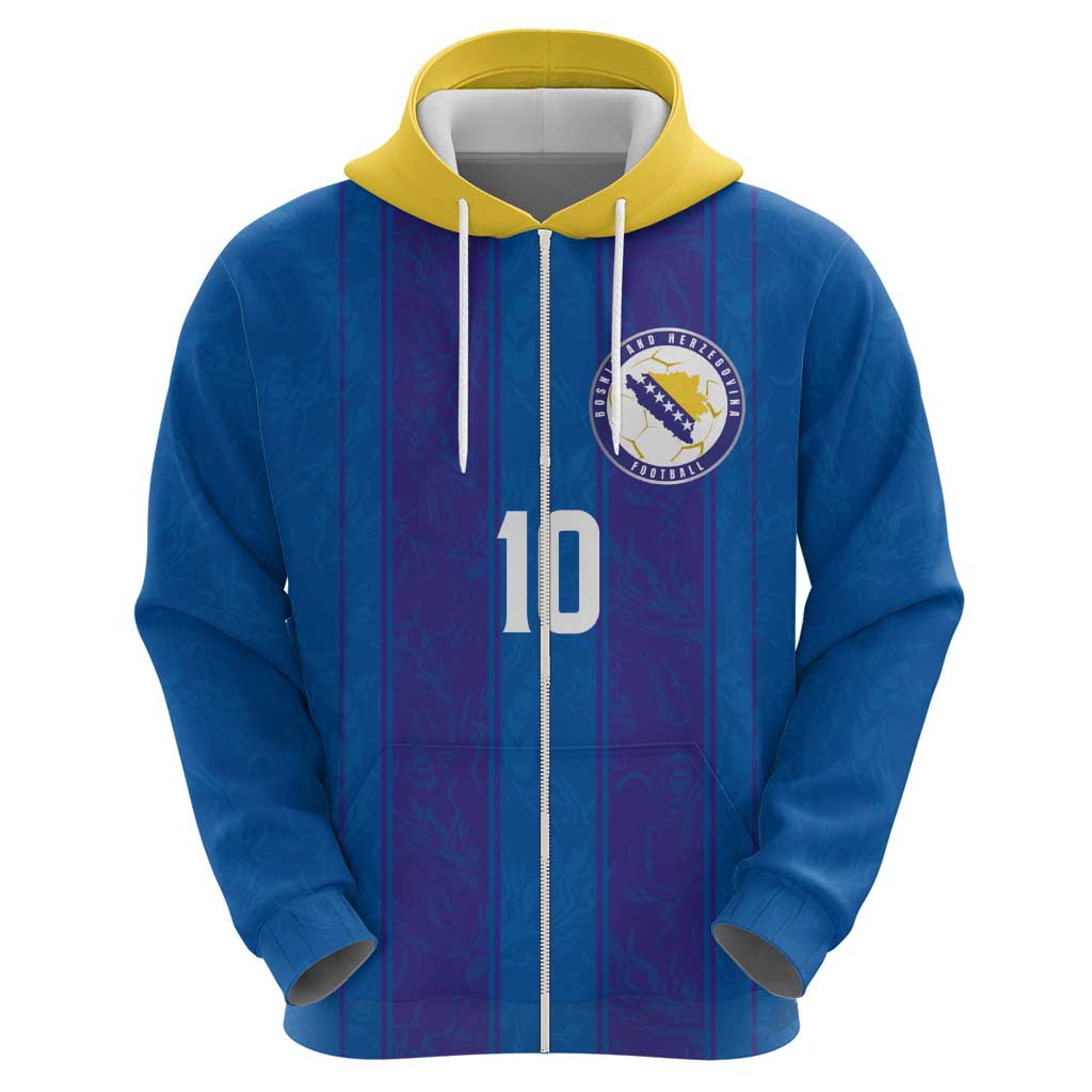 Custom Bosnia and Herzegovina Football Hoodie Zmajevi Glory 2026