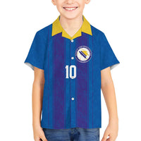 Custom Bosnia and Herzegovina Football Kid Hawaiian Shirt Zmajevi Glory 2026