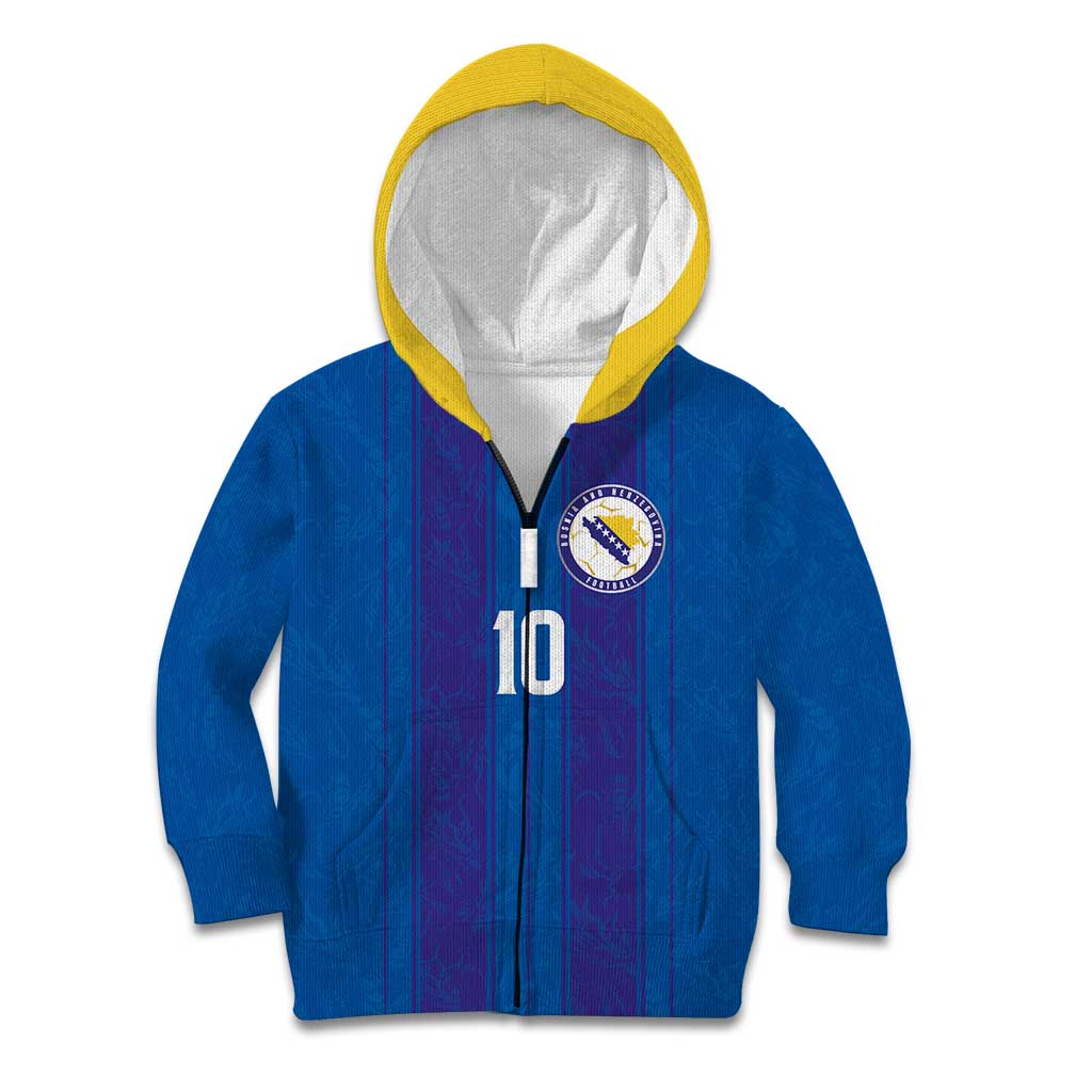 Custom Bosnia and Herzegovina Football Kid Hoodie Zmajevi Glory 2026