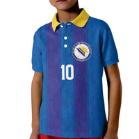 Custom Bosnia and Herzegovina Football Kid Polo Shirt Zmajevi Glory 2026
