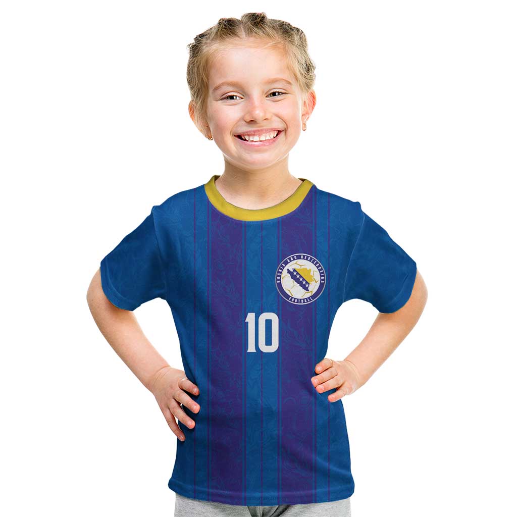Custom Bosnia and Herzegovina Football Kid T Shirt Zmajevi Glory 2026
