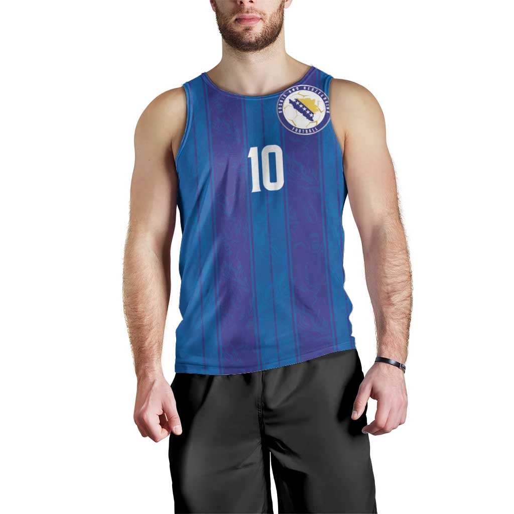Custom Bosnia and Herzegovina Football Men Tank Top Zmajevi Glory 2026