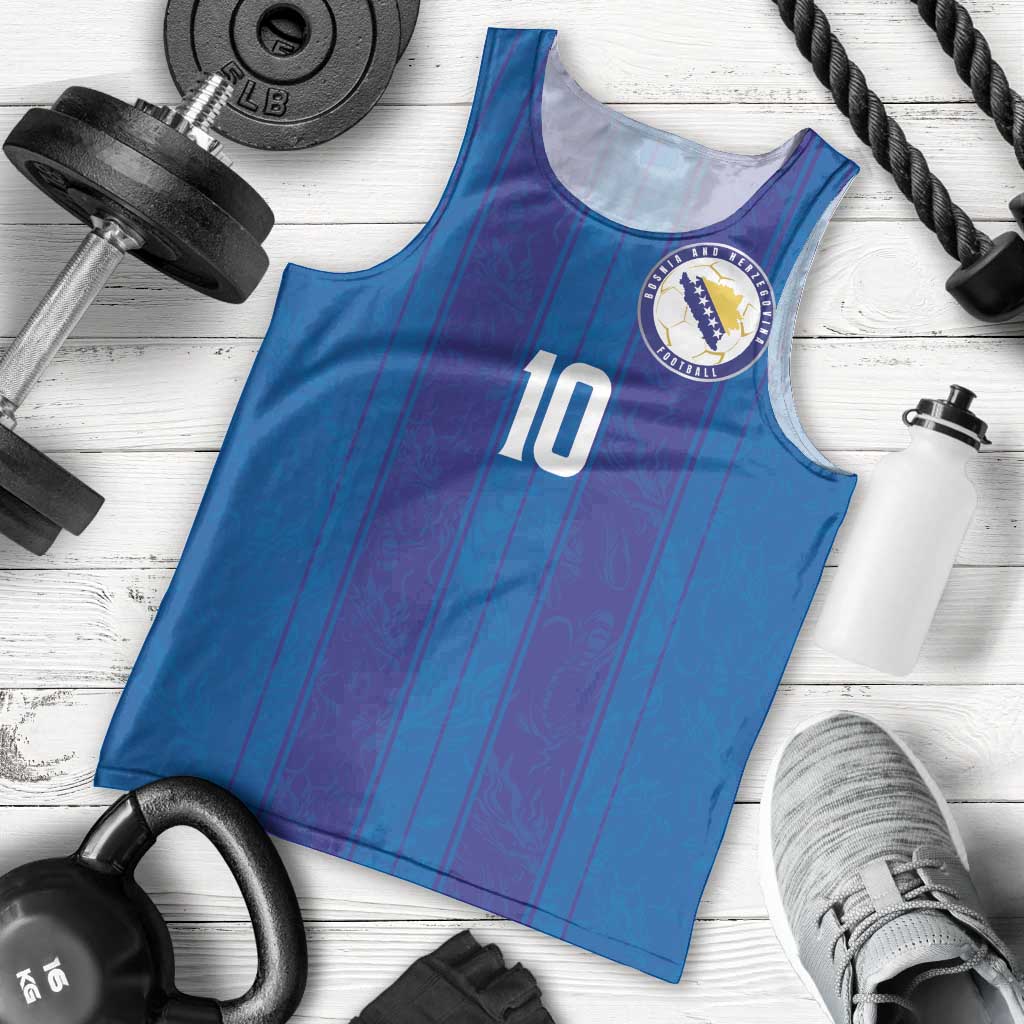 Custom Bosnia and Herzegovina Football Men Tank Top Zmajevi Glory 2026