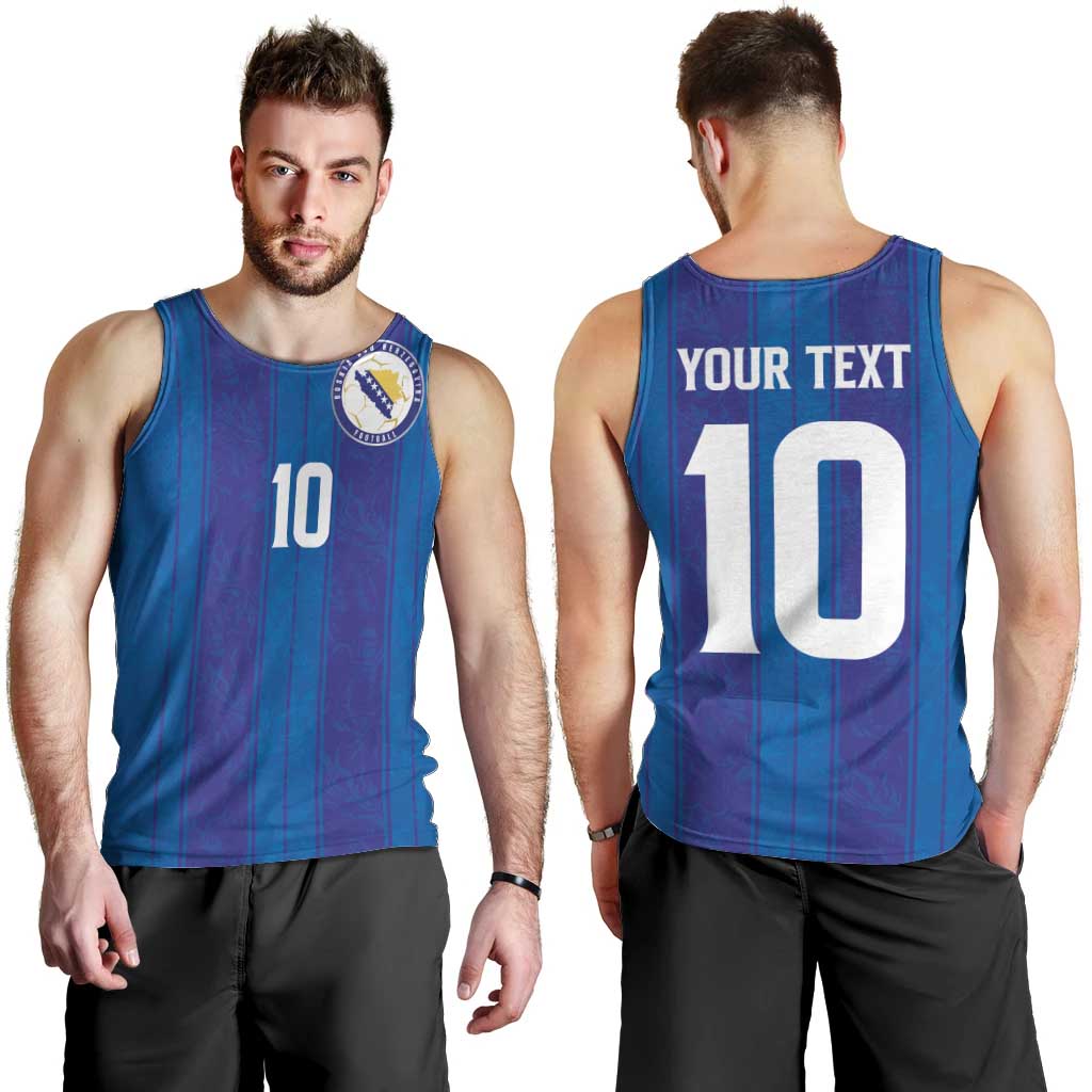 Custom Bosnia and Herzegovina Football Men Tank Top Zmajevi Glory 2026