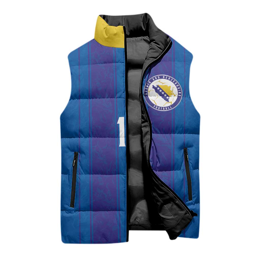 Custom Bosnia and Herzegovina Football Sleeveless Puffer Jacket Zmajevi Glory 2026