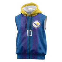 Custom Bosnia and Herzegovina Football Sleeveless Zip Hoodie Zmajevi Glory 2026