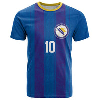 Custom Bosnia and Herzegovina Football T Shirt Zmajevi Glory 2026