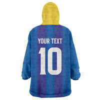 Custom Bosnia and Herzegovina Football Wearable Blanket Hoodie Zmajevi Glory 2026