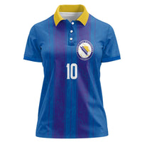 Custom Bosnia and Herzegovina Football Women Polo Shirt Zmajevi Glory 2026