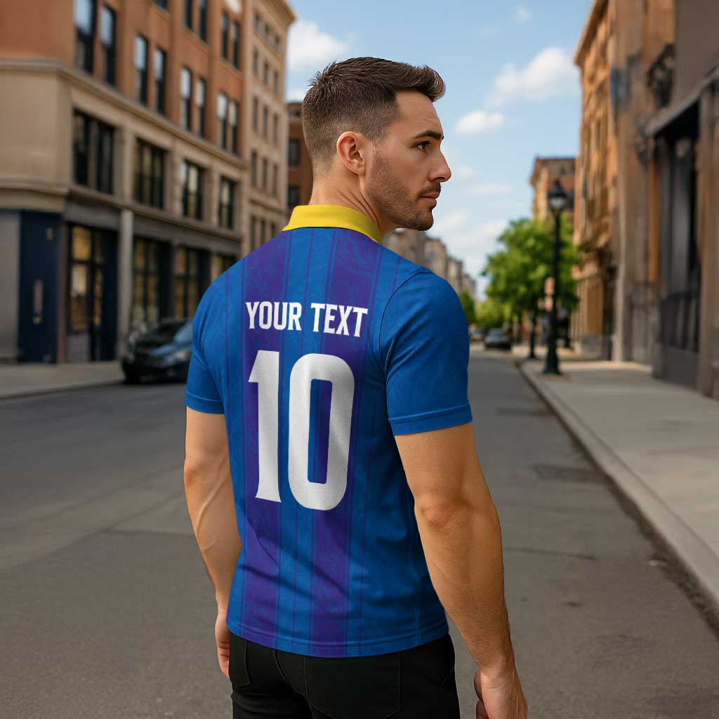 Custom Bosnia and Herzegovina Football Zipper Polo Shirt Zmajevi Glory 2026