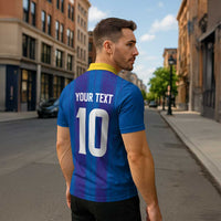 Custom Bosnia and Herzegovina Football Zipper Polo Shirt Zmajevi Glory 2026