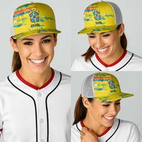 Brasil Football Baseball Net Cap Abstract Art Inspired Rio Mosaic Steps