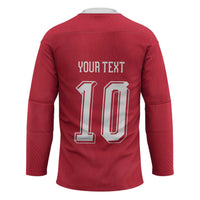 Custom Switzerland National Football Hockey Jersey Abstract Topographic Wave Pattern
