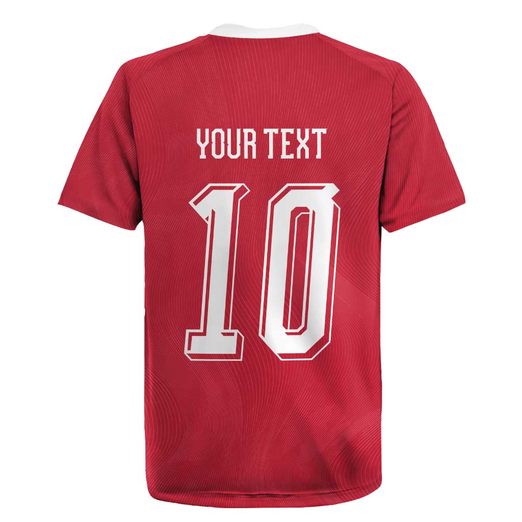 Custom Switzerland National Football Rugby Jersey Abstract Topographic Wave Pattern