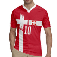 Custom Switzerland National Football Rugby Jersey Abstract Topographic Wave Pattern