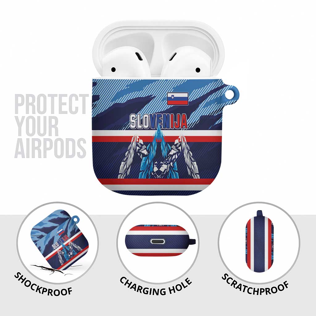 Slovenia Sport Fan Jersey AirPods Case Broken Ice Style Patterns - Wonder Print Shop