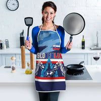 Slovenia Sport Fan Jersey Apron Broken Ice Style Patterns - Wonder Print Shop