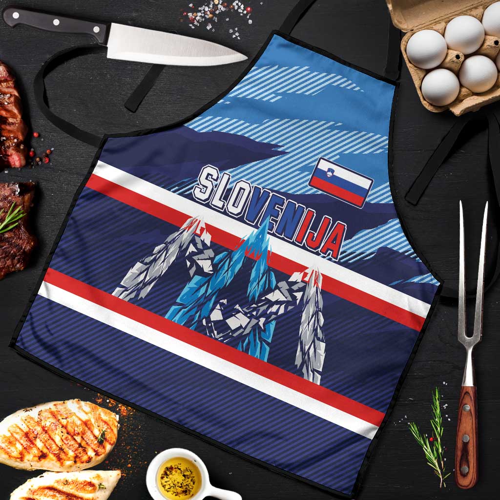 Slovenia Sport Fan Jersey Apron Broken Ice Style Patterns - Wonder Print Shop