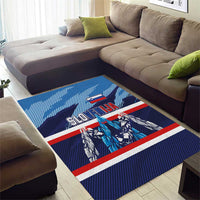 Slovenia Sport Fan Jersey Area Rug Broken Ice Style Patterns - Wonder Print Shop