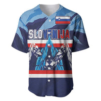 Custom Slovenia Sport Fan Jersey Baseball Jersey Broken Ice Style Patterns - Wonder Print Shop