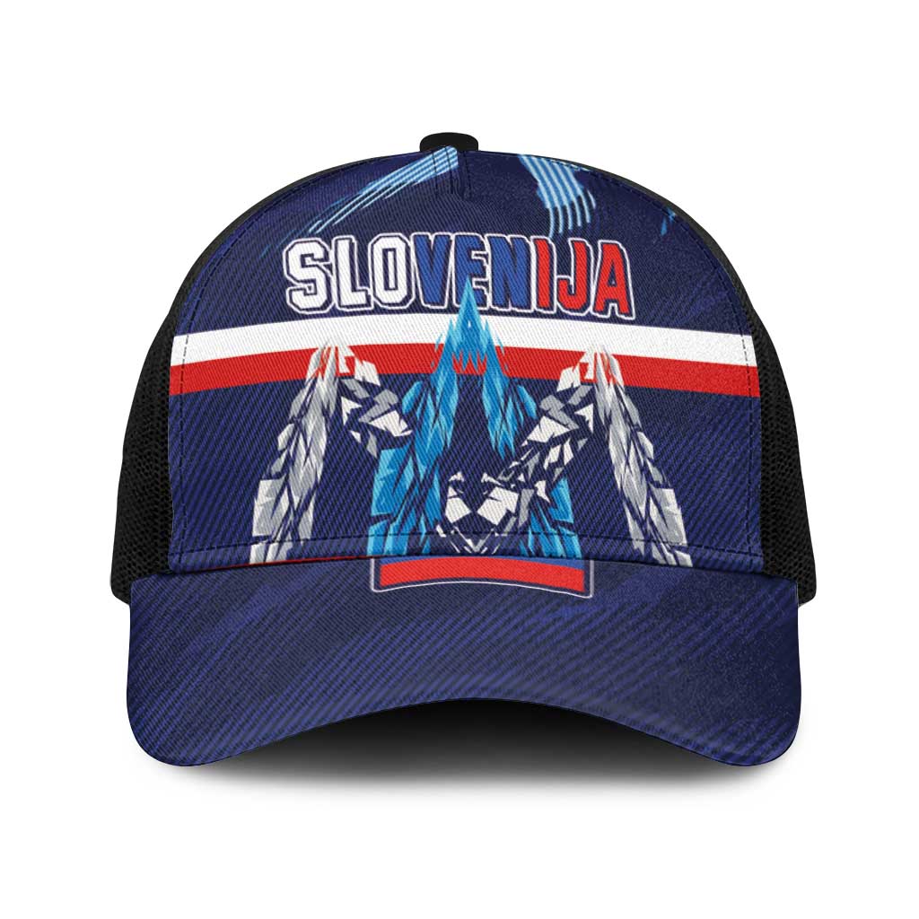Slovenia Sport Fan Jersey Baseball Net Cap Broken Ice Style Patterns - Wonder Print Shop