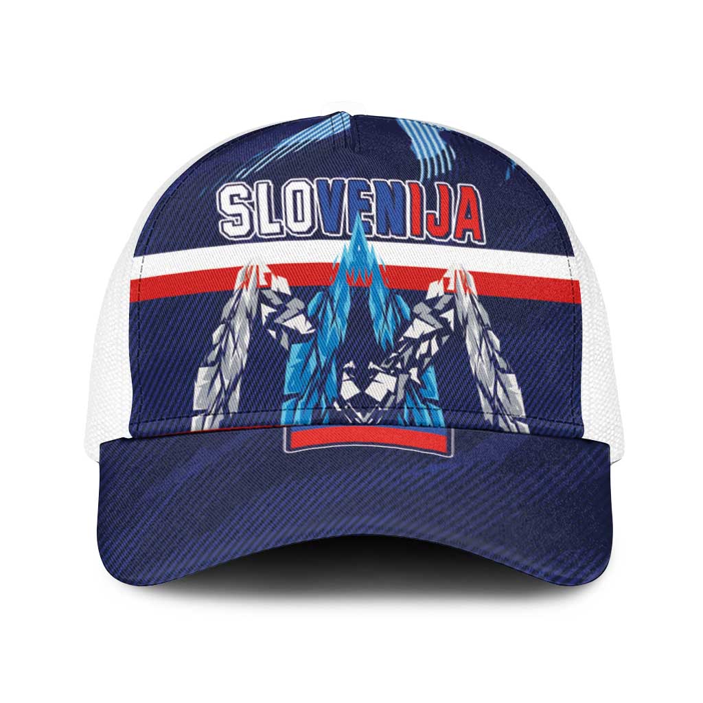 Slovenia Sport Fan Jersey Baseball Net Cap Broken Ice Style Patterns - Wonder Print Shop
