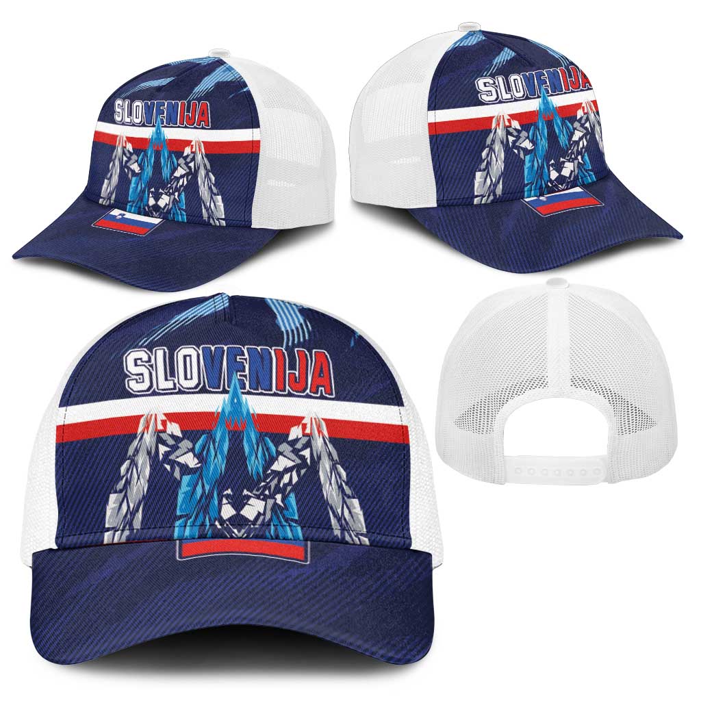 Slovenia Sport Fan Jersey Baseball Net Cap Broken Ice Style Patterns - Wonder Print Shop