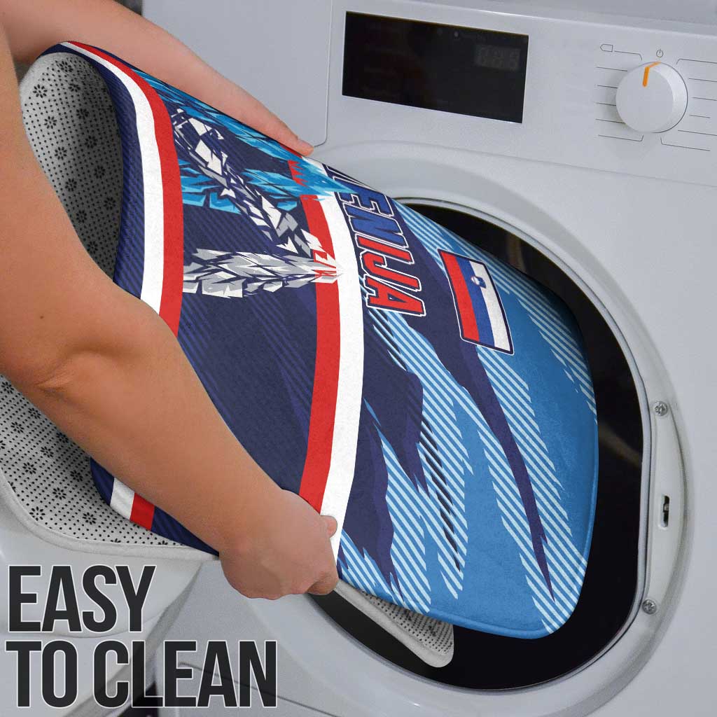 Slovenia Sport Fan Jersey Bathroom Set Broken Ice Style Patterns - Wonder Print Shop