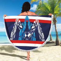 Slovenia Sport Fan Jersey Beach Blanket Broken Ice Style Patterns - Wonder Print Shop