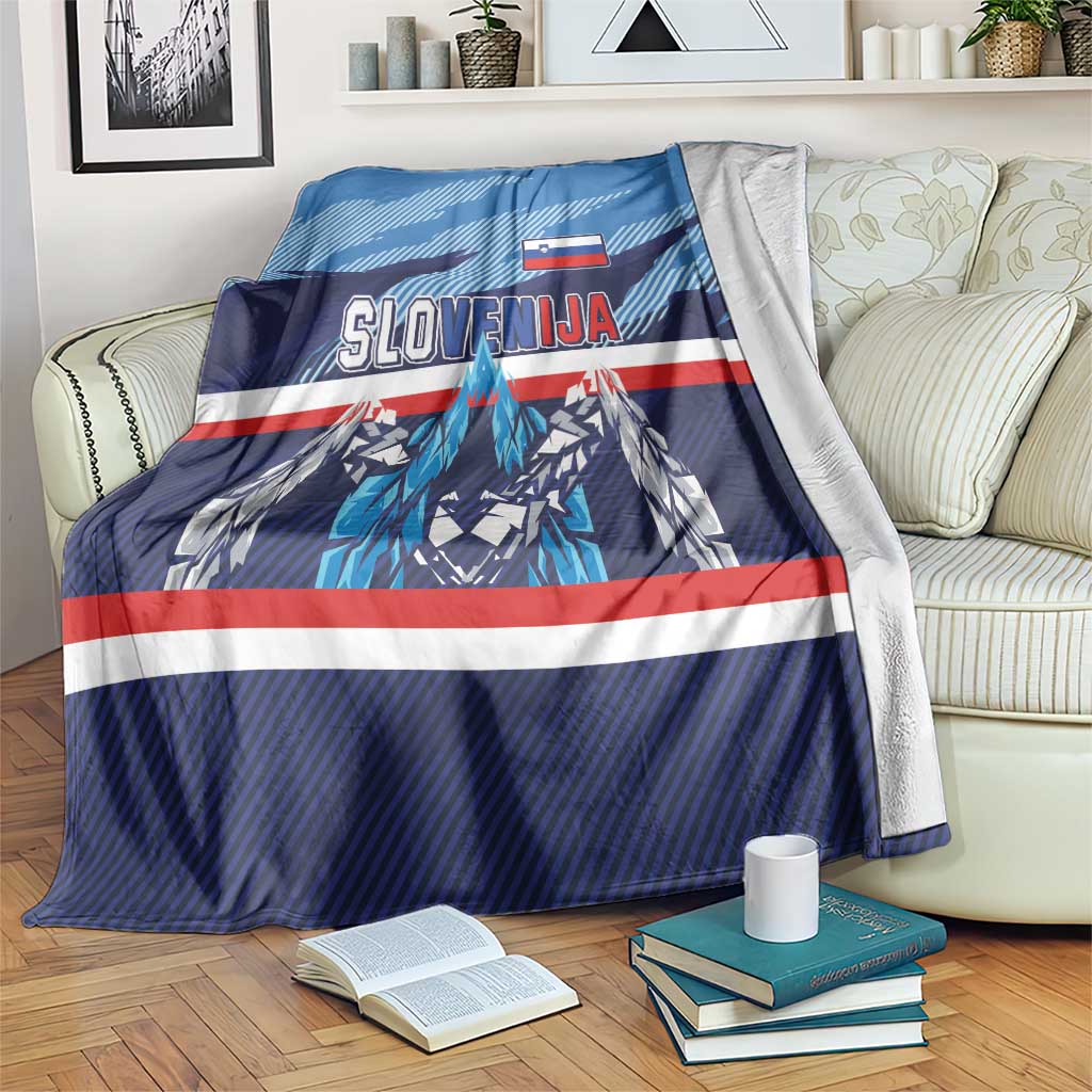 Slovenia Sport Fan Jersey Blanket Broken Ice Style Patterns - Wonder Print Shop